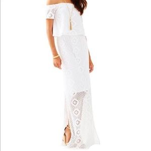 Lilly Pulitzer two piece white maxi set